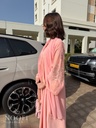 Light pink embroidered Abaya