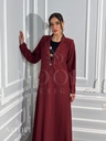 عباية معطف عنابية
