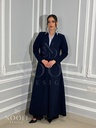 Navy coat Abaya